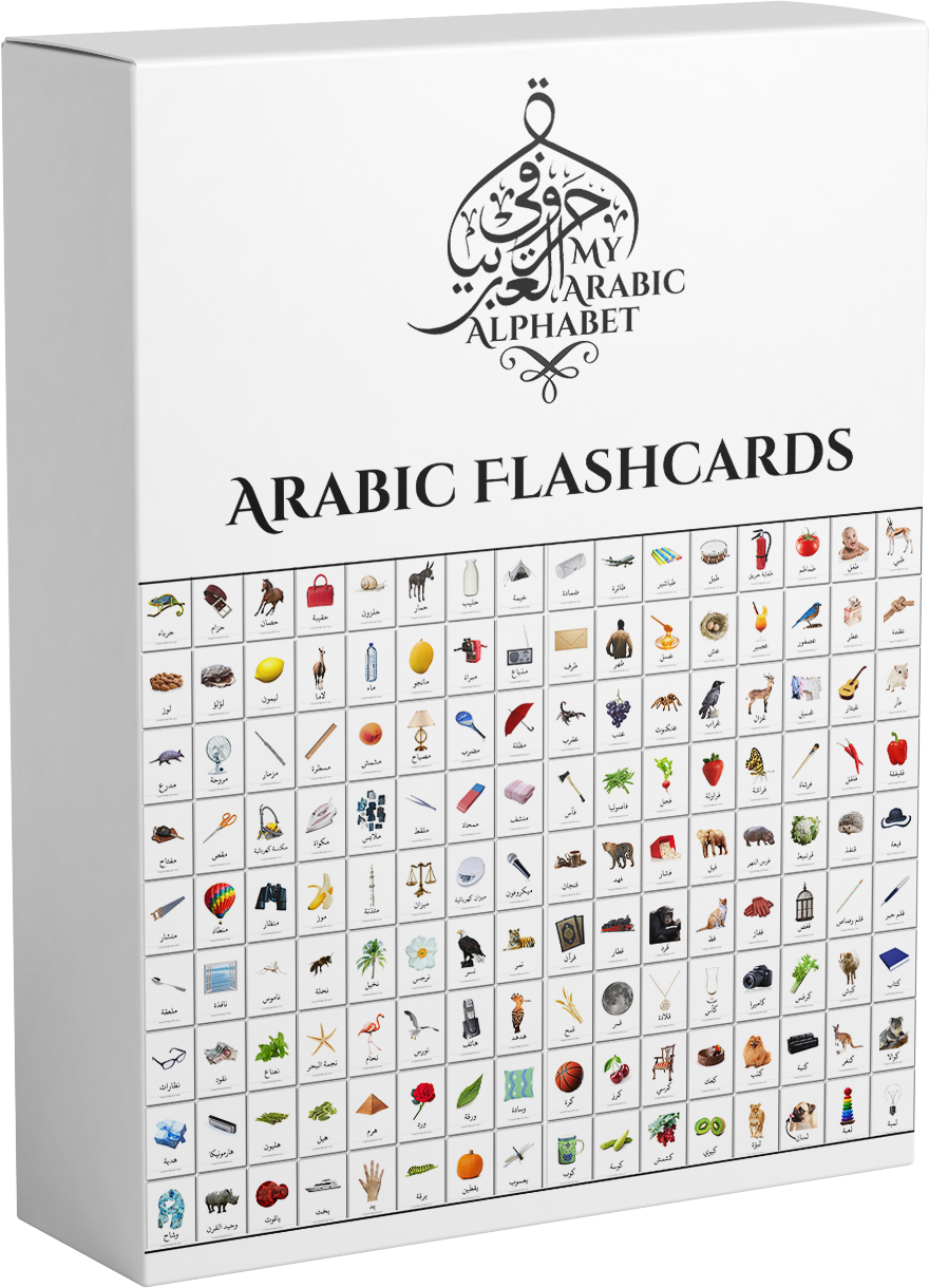 350 Printable Arabic Flashcards -  Digital Download