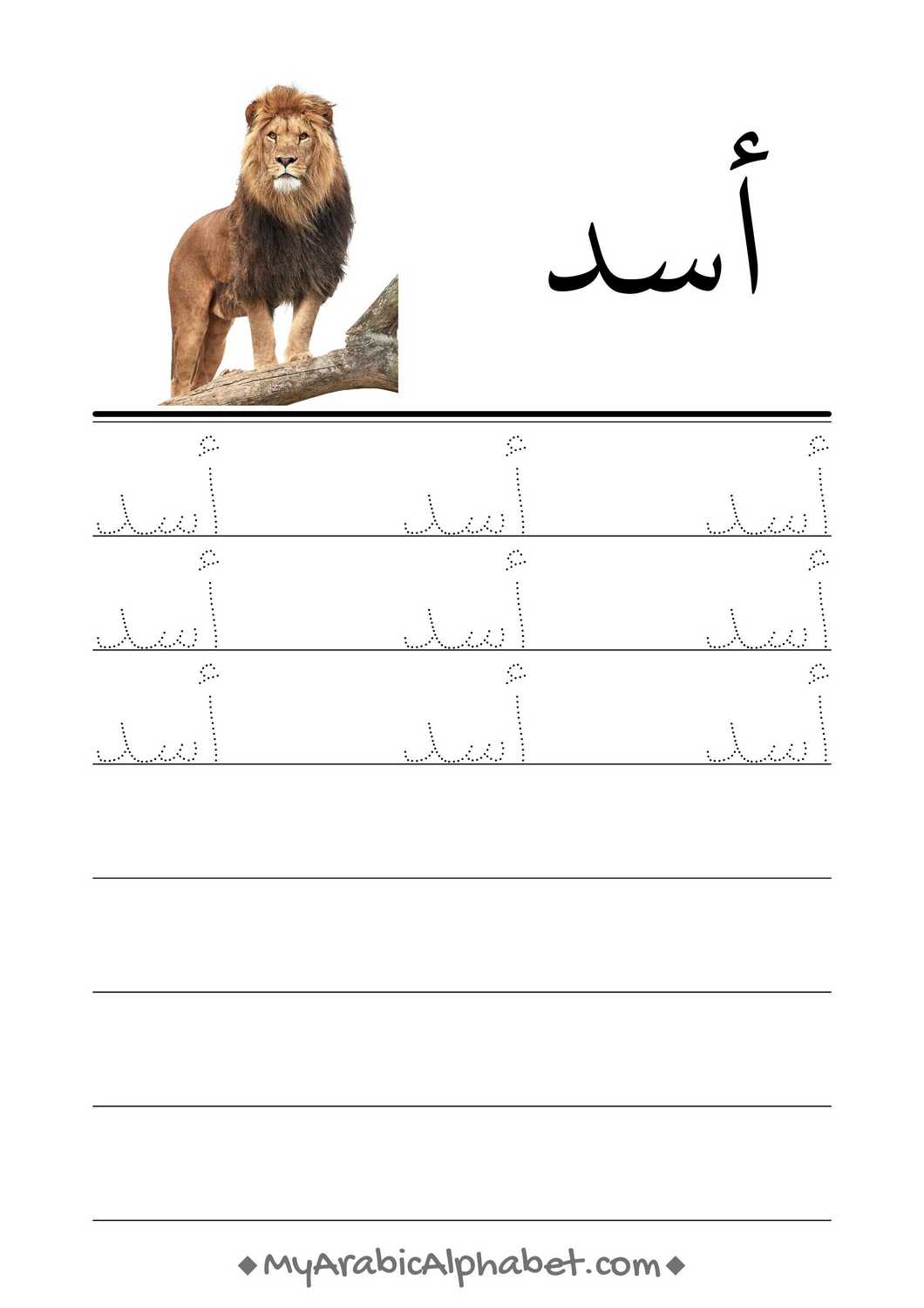 350 Printable Arabic Worksheets - Digital Download