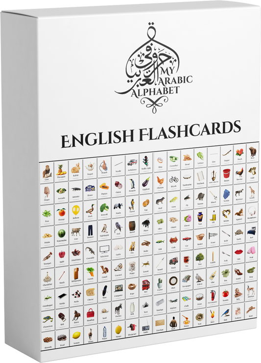 350 Printable English Flashcards - Digital Download